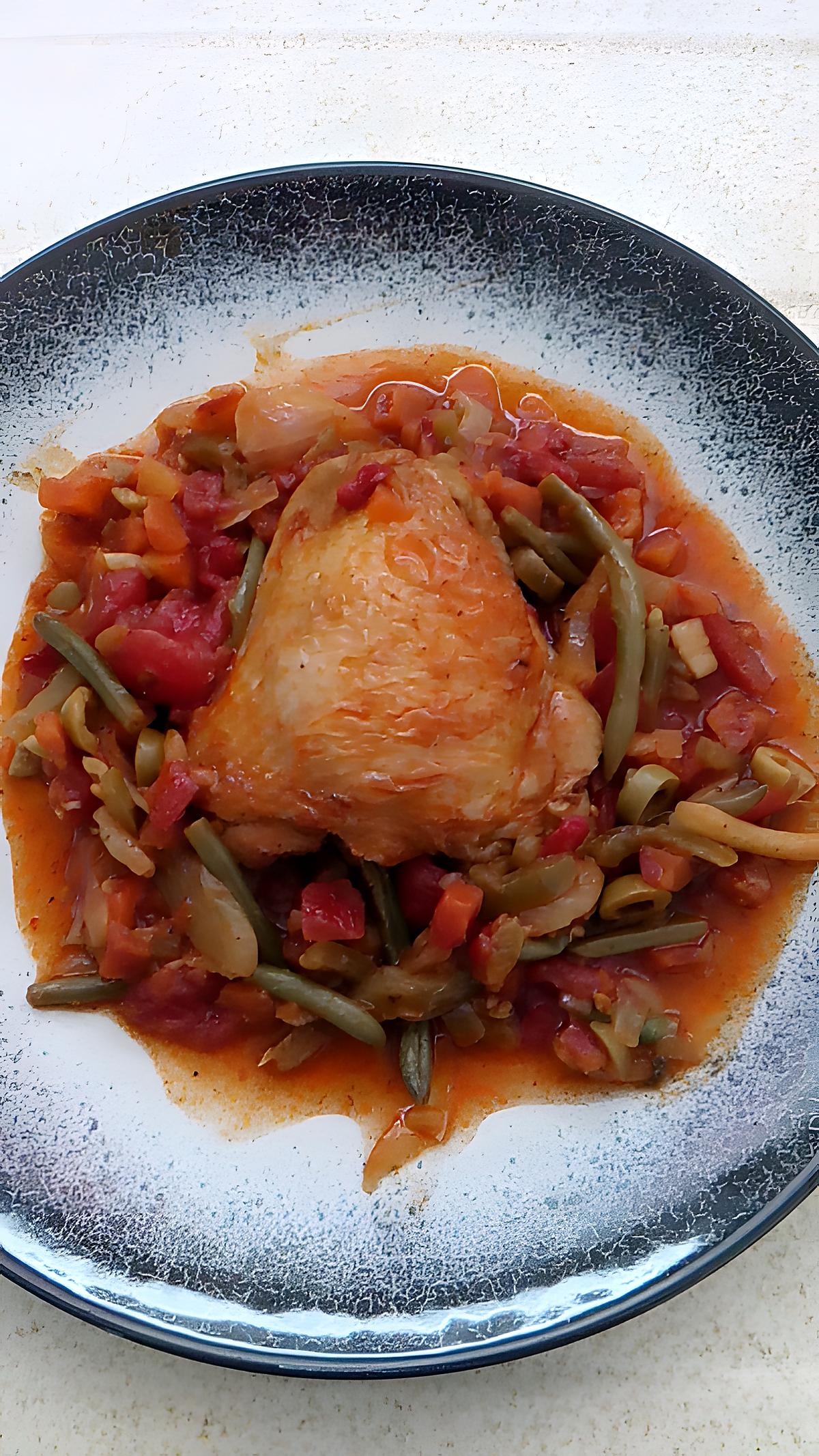 recette poulet au paprika et ses légumes au cookéo