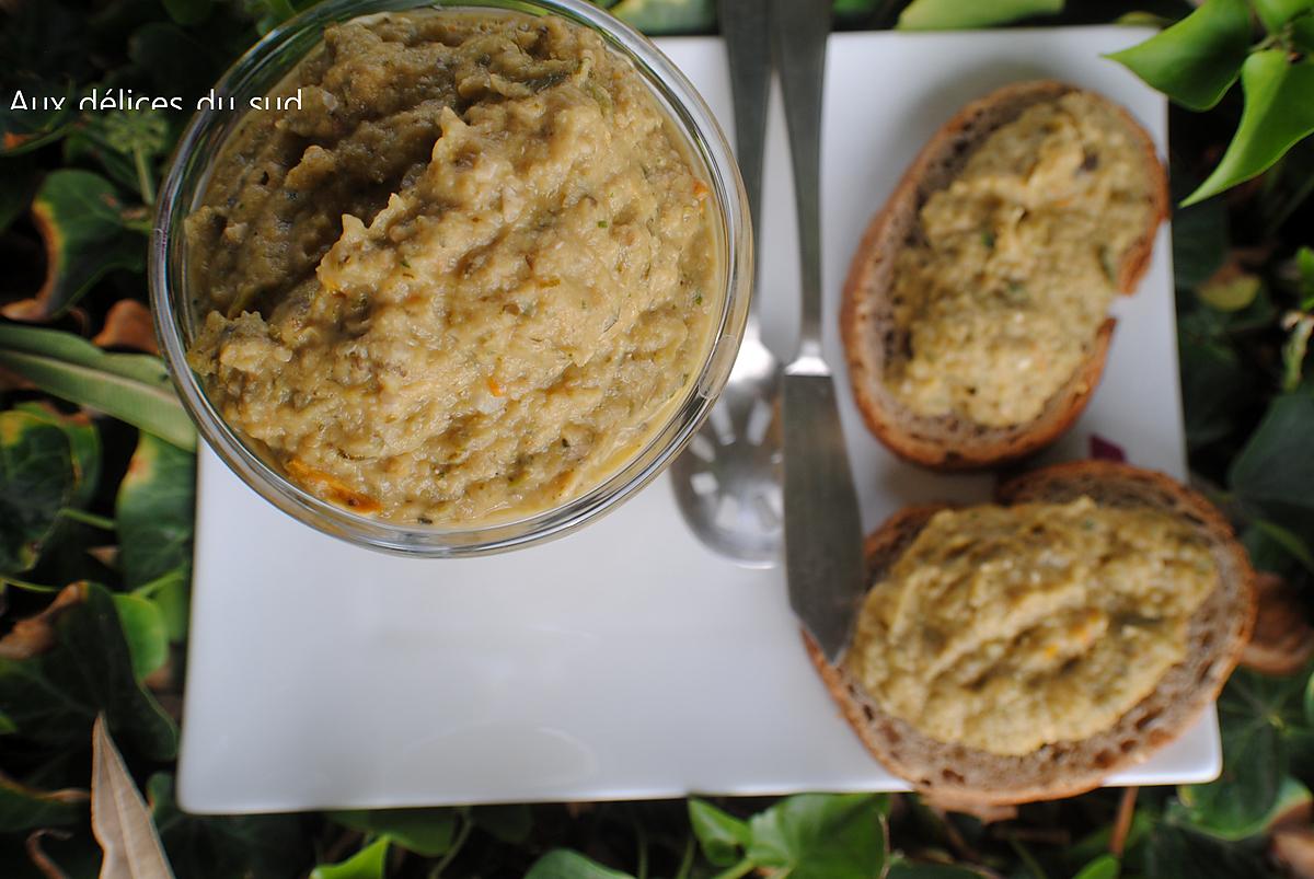 recette Pesto de légumes , aubergines et courgettes .