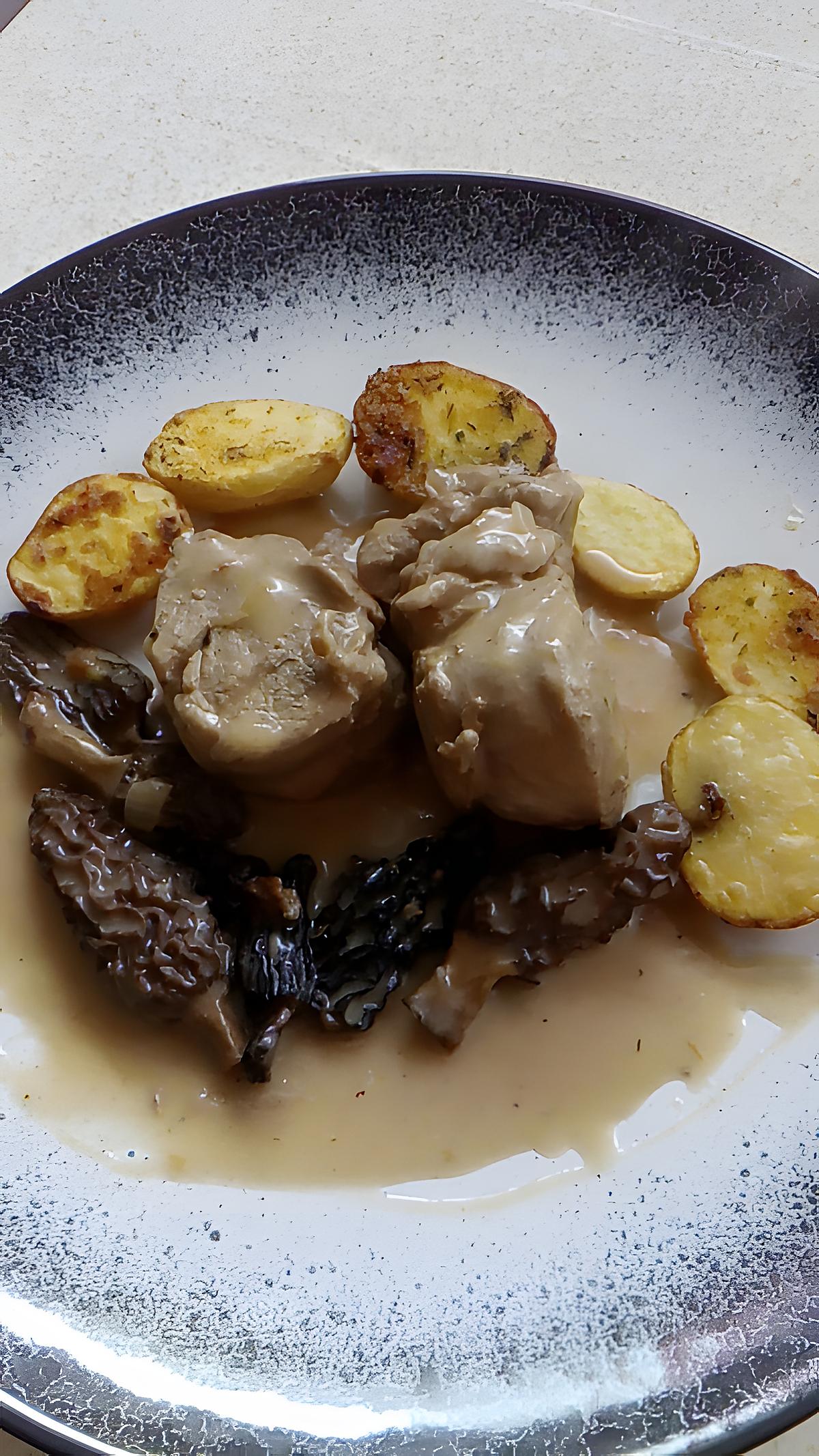 recette filet mignon de porc aux morilles au cookéo