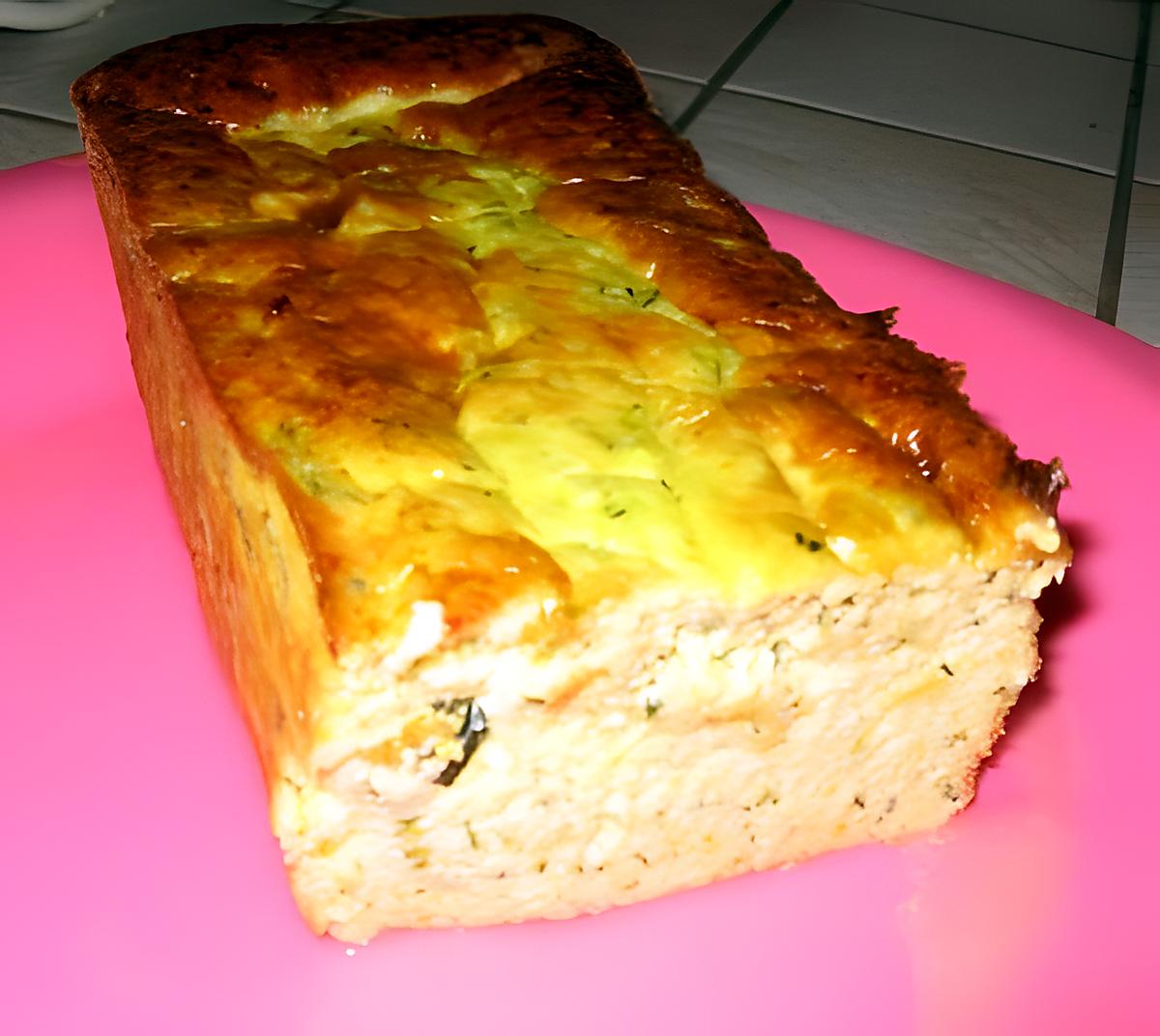 recette cake chèvre courgette très moelleux