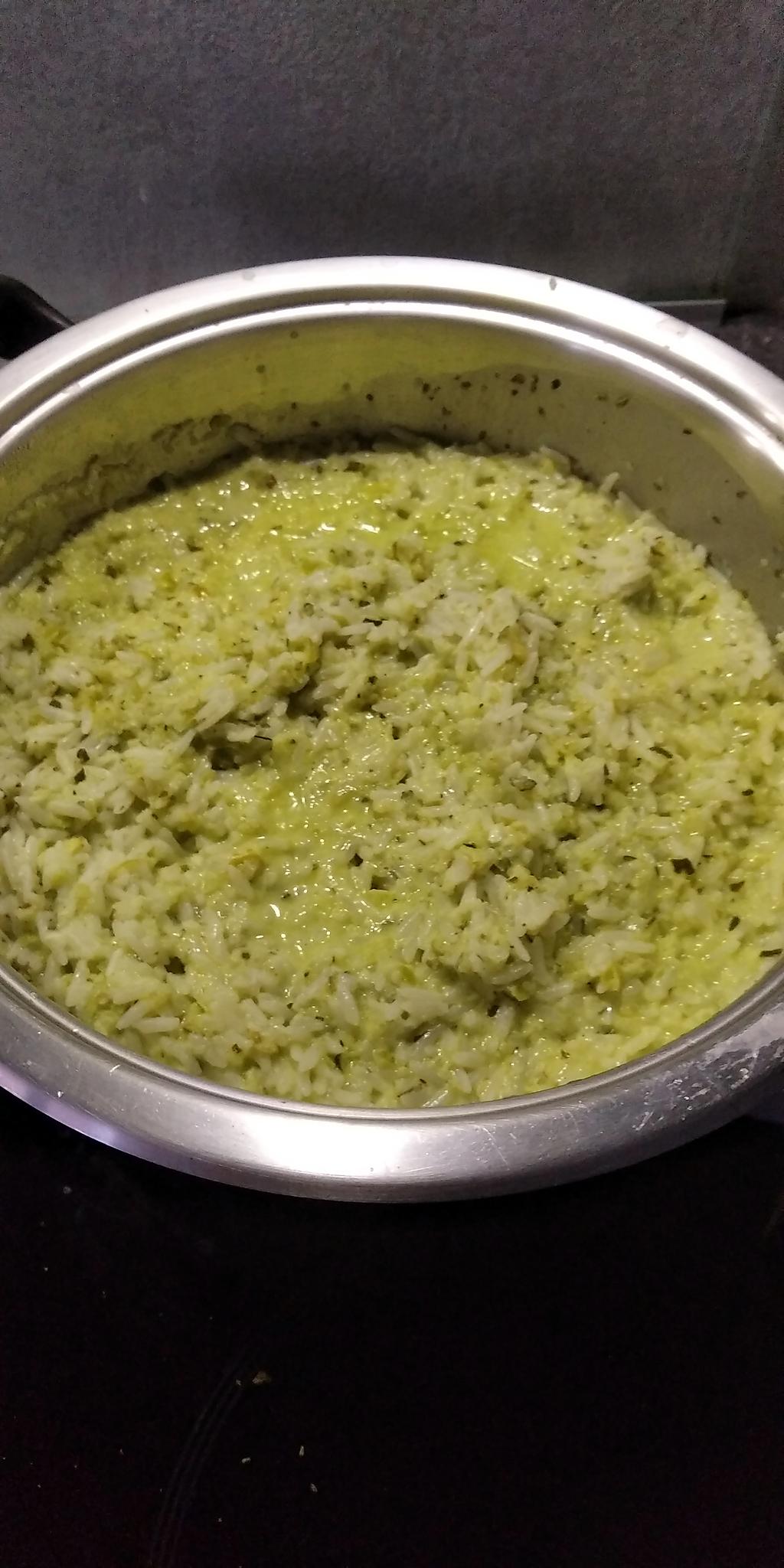 recette Filet de Merlan et son riz sauce verte