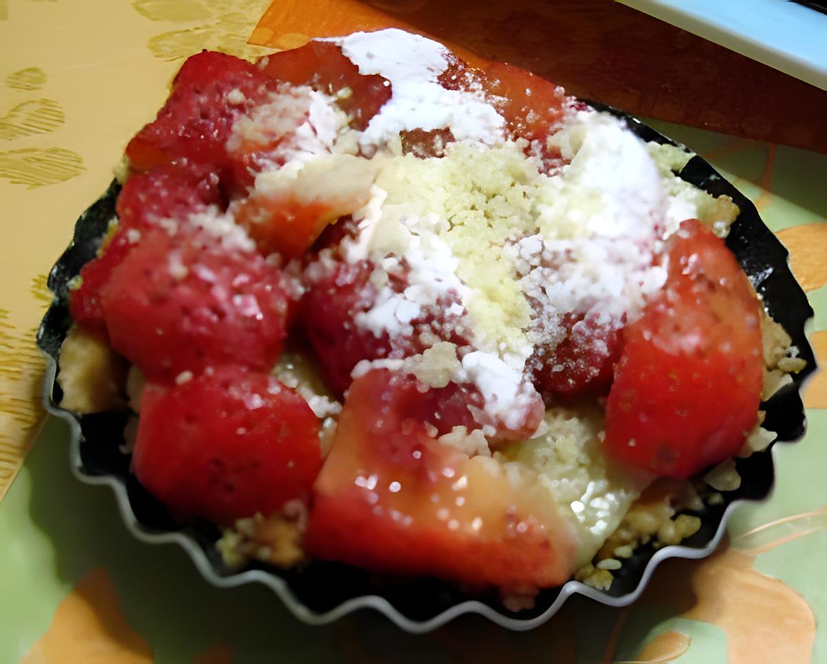 recette tartelette fraises amandes