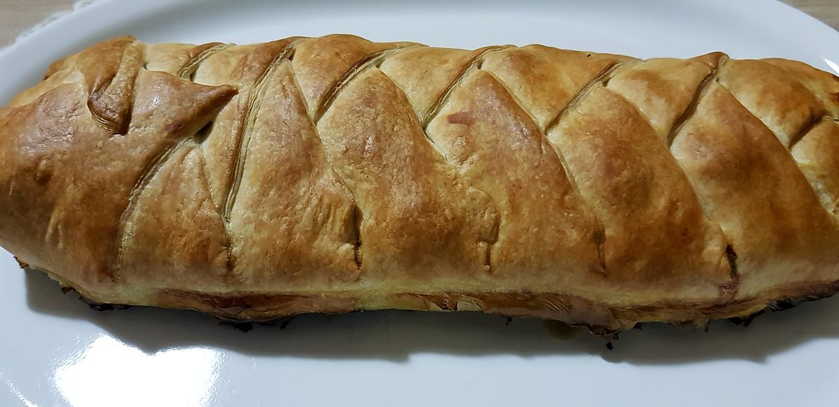 recette Tresse feuilletée chèvre épinards