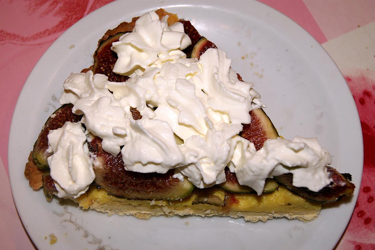 recette Tarte aux figues crues et crème pâtissière au safran