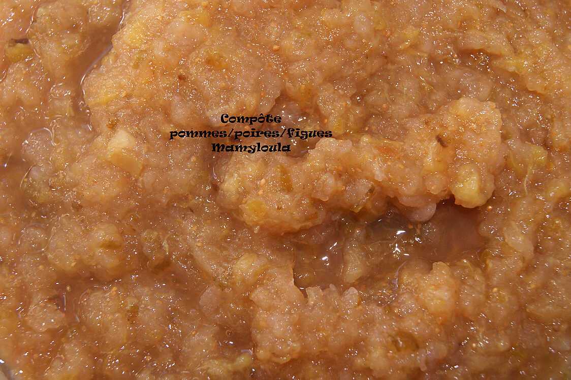 Recette de Compote pommes/poires/figues