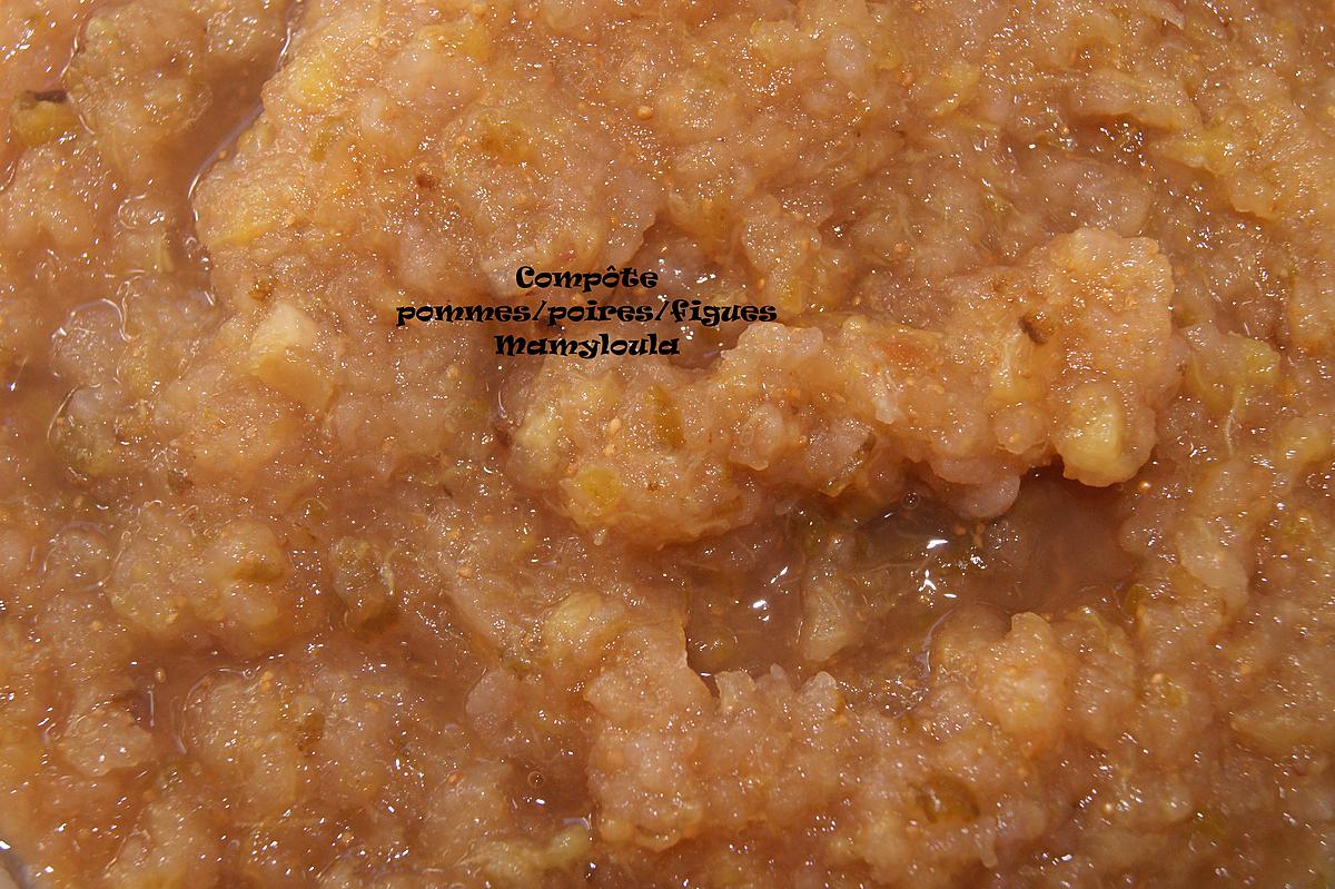 recette Compote pommes/poires/figues