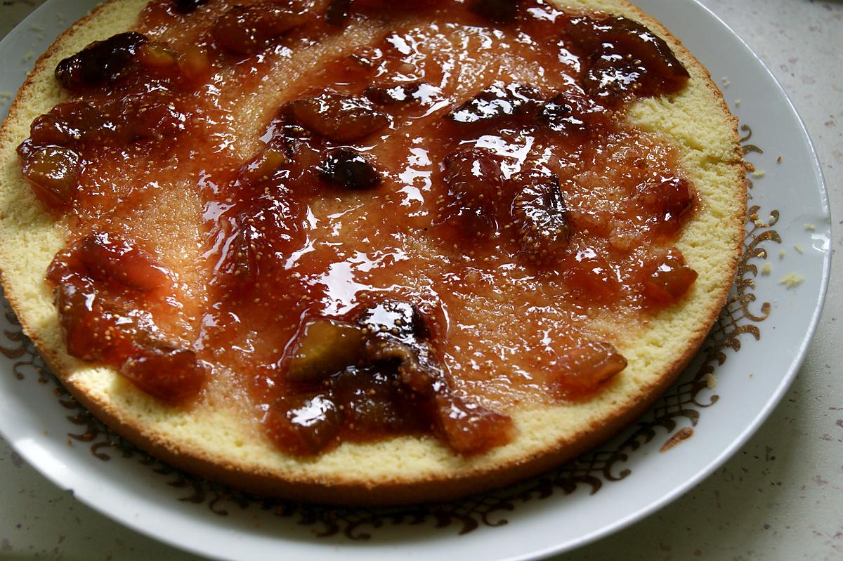 recette Gâteau confit de figues et figues fraiches