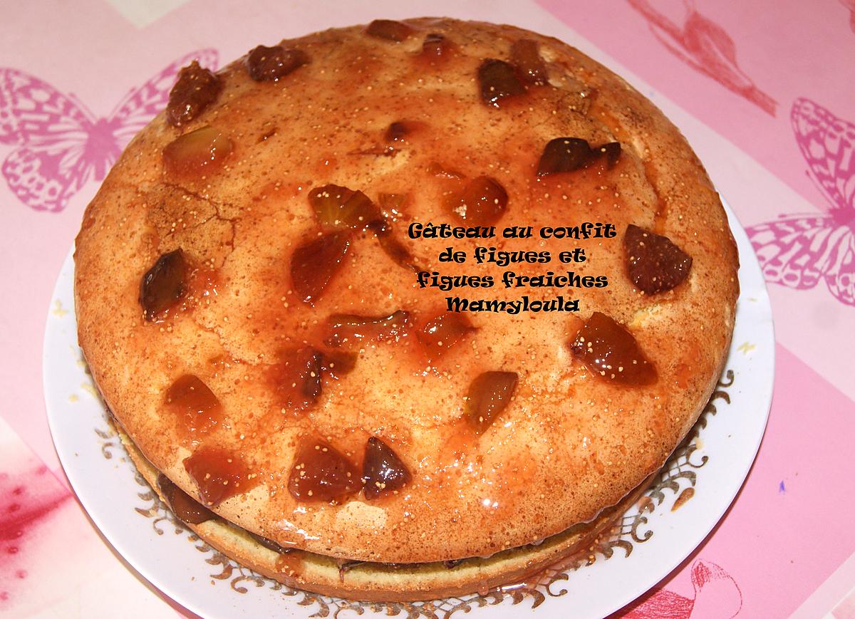 recette Gâteau confit de figues et figues fraiches