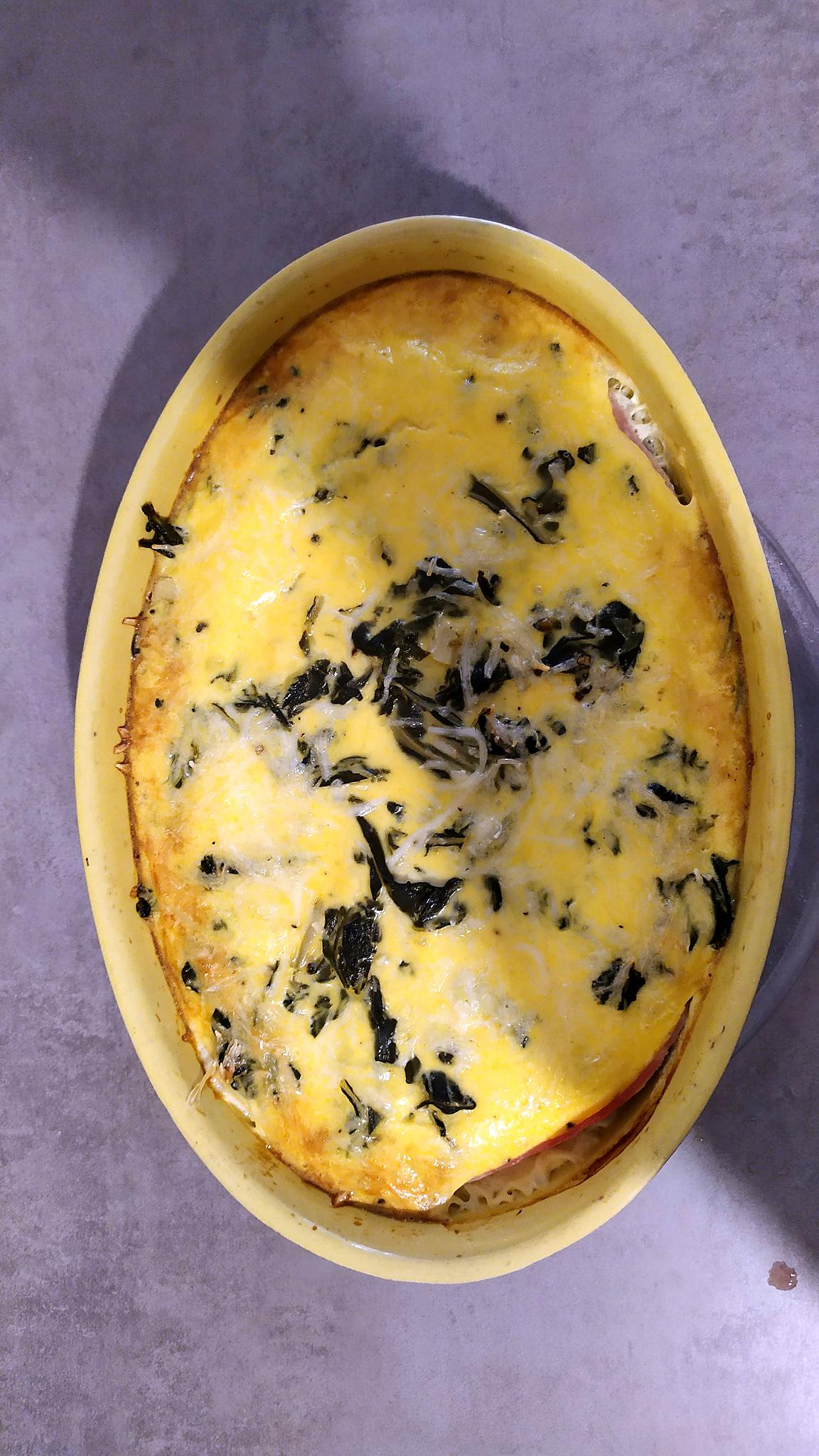 recette Gratin de blettes cardes