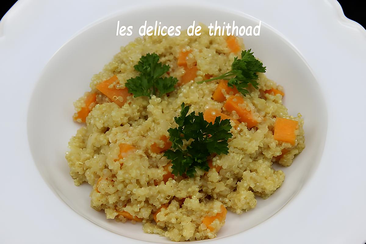 recette risotto de quinoa au cidre et à la patate douce