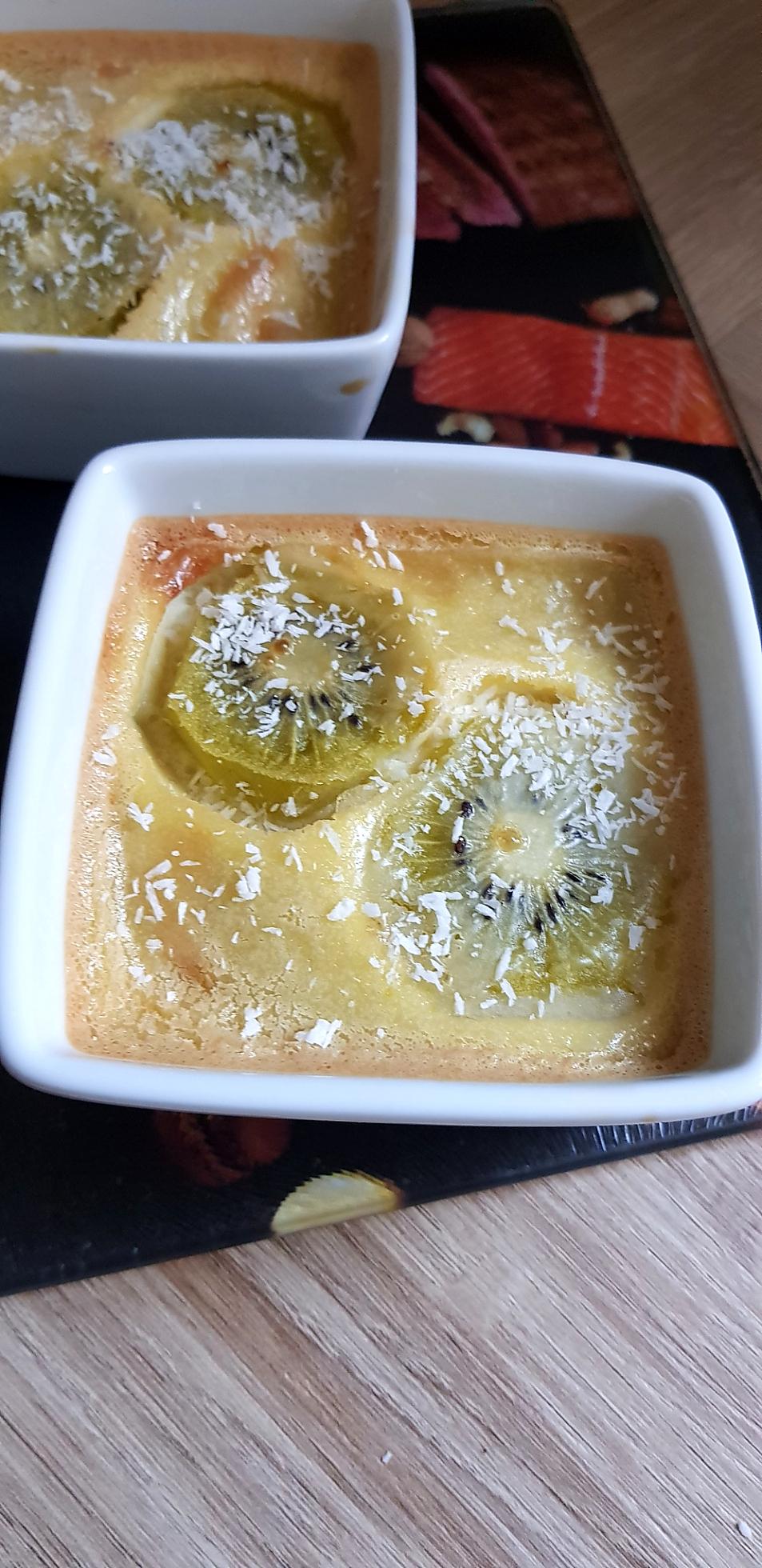 recette Flan kiwi coco