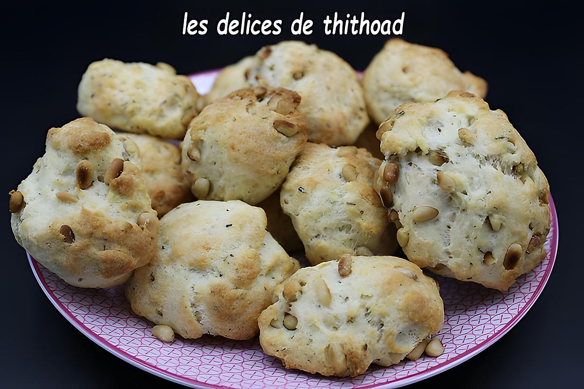 recette cookies au parmesan et pignons de pin