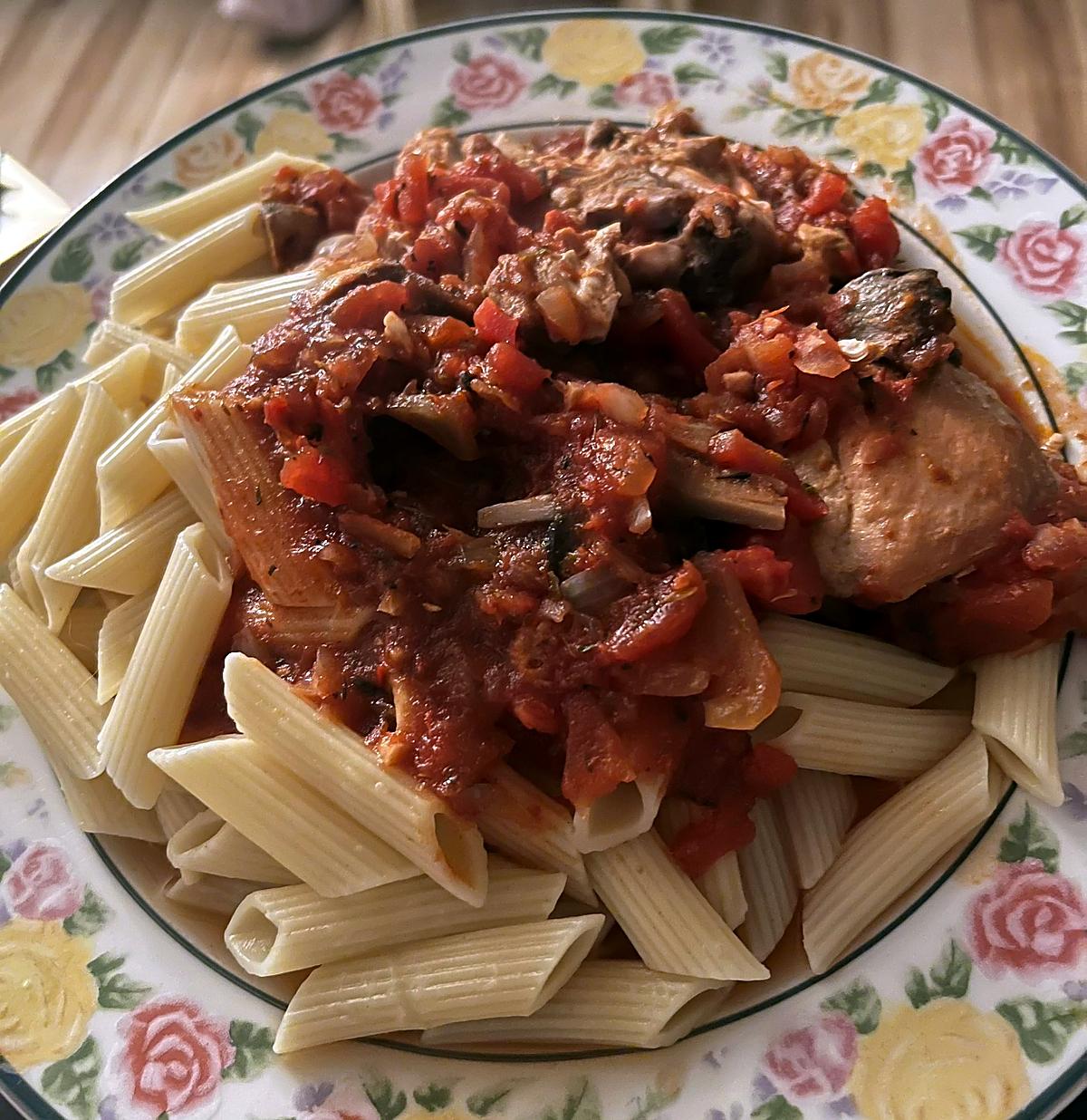 recette POULET CHASSEUR À LA MIJOTEUSE