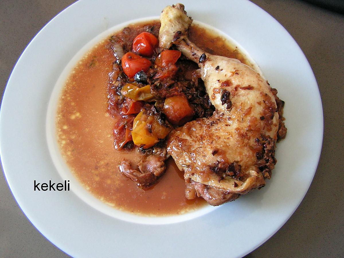 recette Cocotte de poulet aux tomates