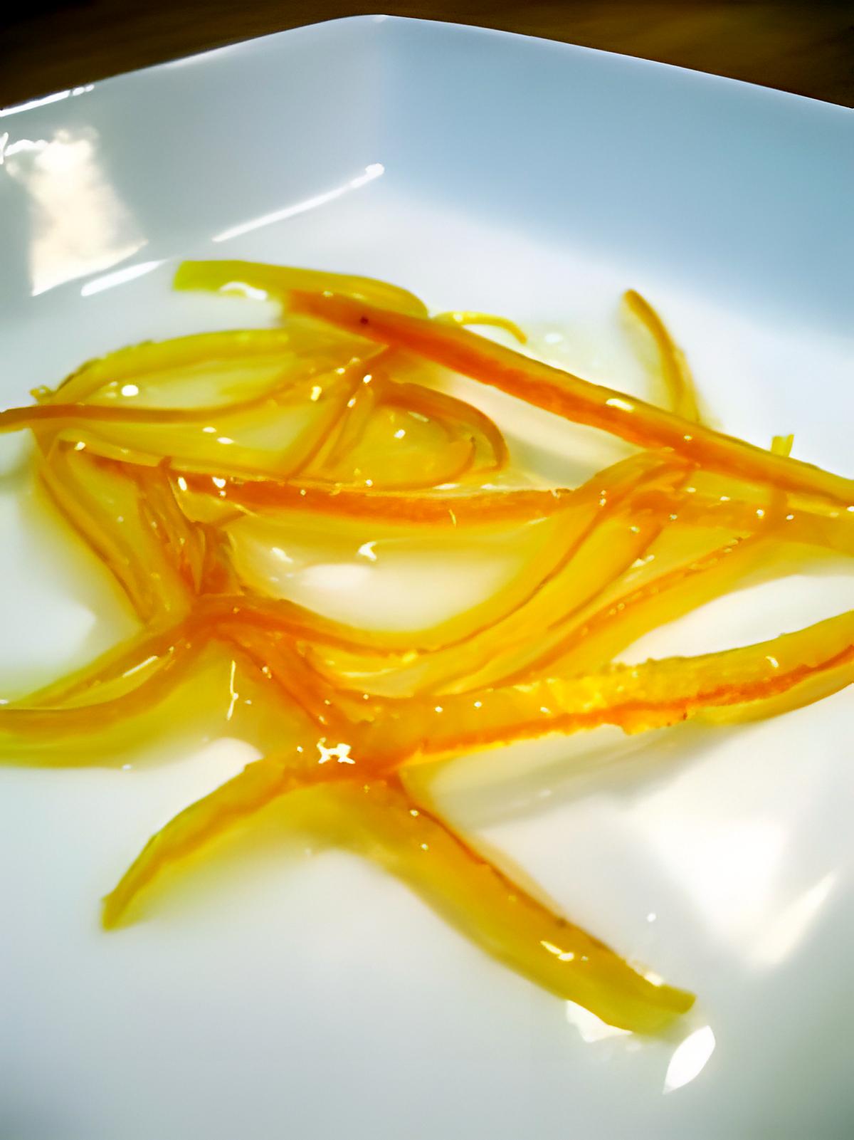 recette Confire des zestes d'orange