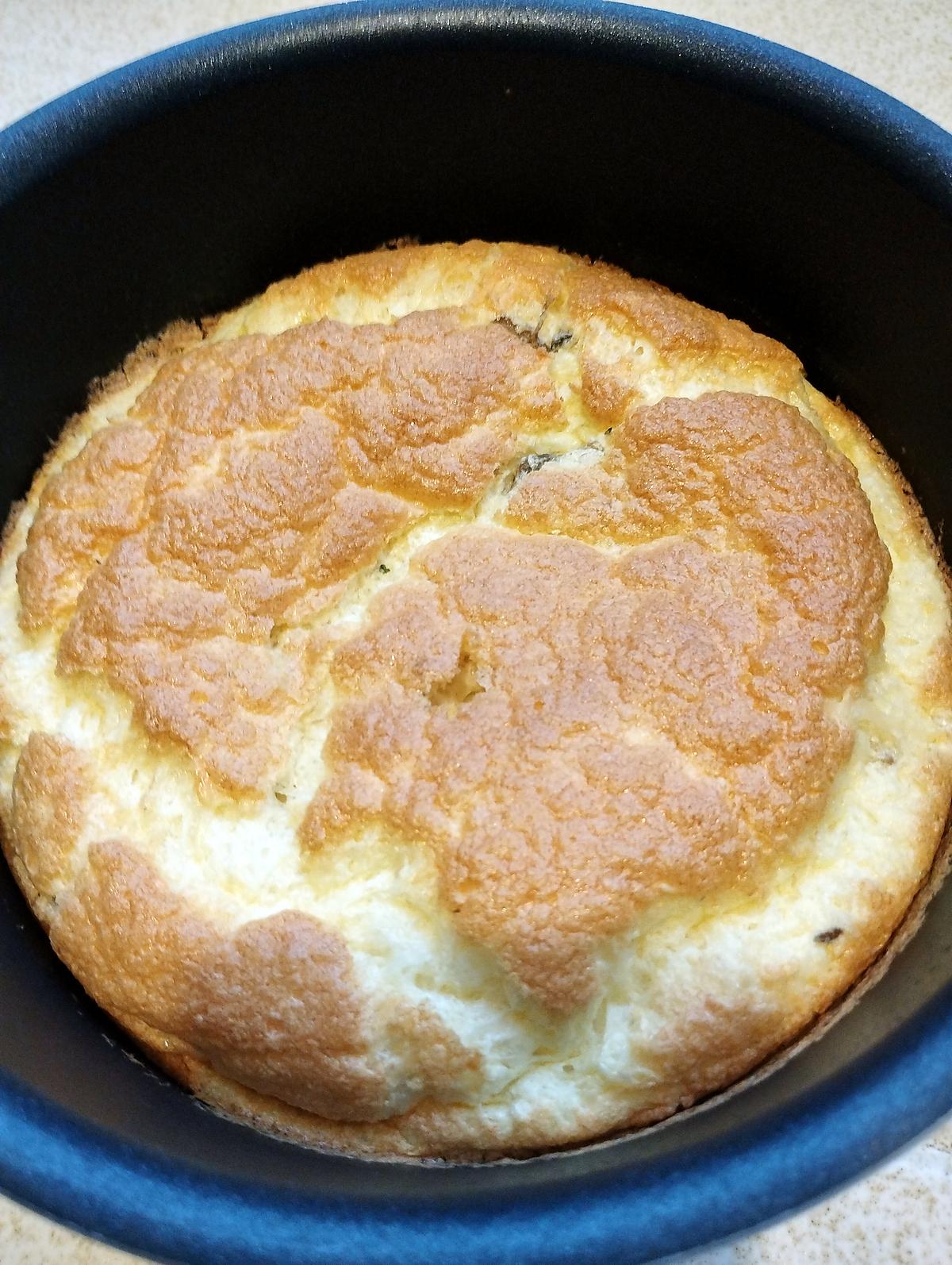 recette omelette soufllé champignons fromages au four