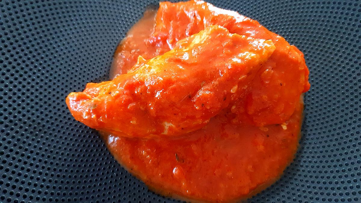 recette Filets de volaille à la sauce tomate