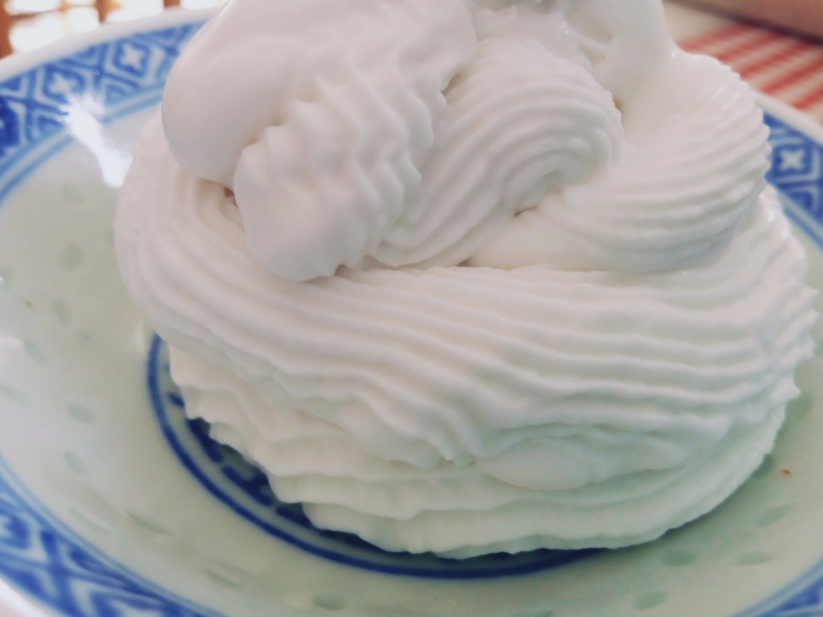 recette Chantilly à la crème de coco