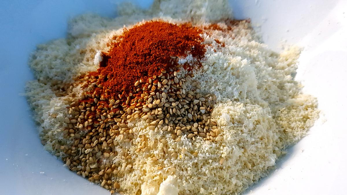 recette Ailes de poulet croustillantes  parmesan Chapelure  et au sésame