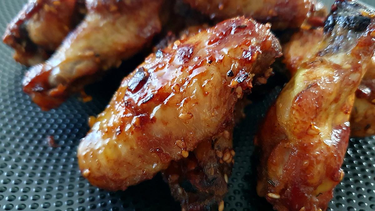 recette Ailes de poulet au four  à la sauce soja dorées à souhait