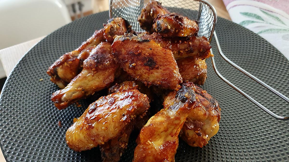 recette Ailes de poulet au four  à la sauce soja dorées à souhait