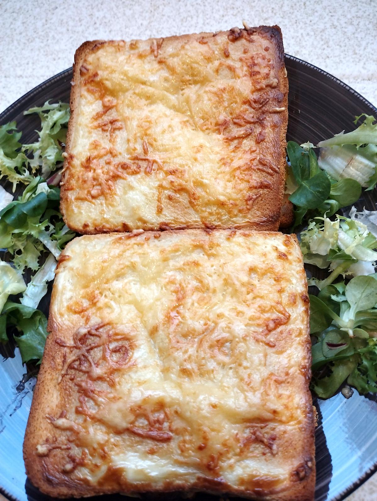 recette croque au jambon de vendée et rocamadour au cake factory