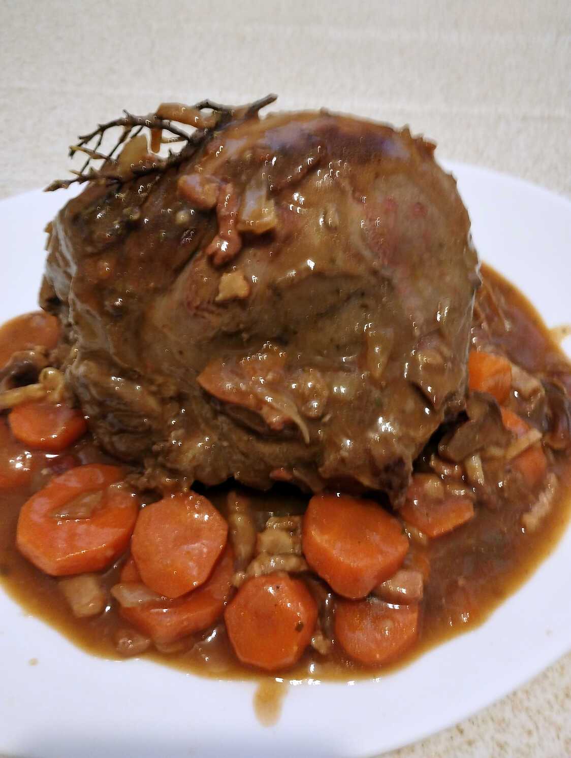 Recette de Roti de sanglier au cèpe au cookéo