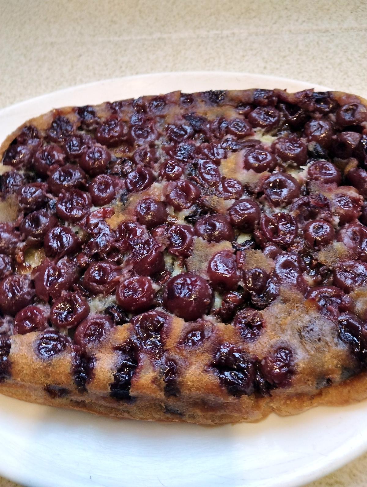 recette clafoutis mascarpone griotte pépites de chocolat au cake factory