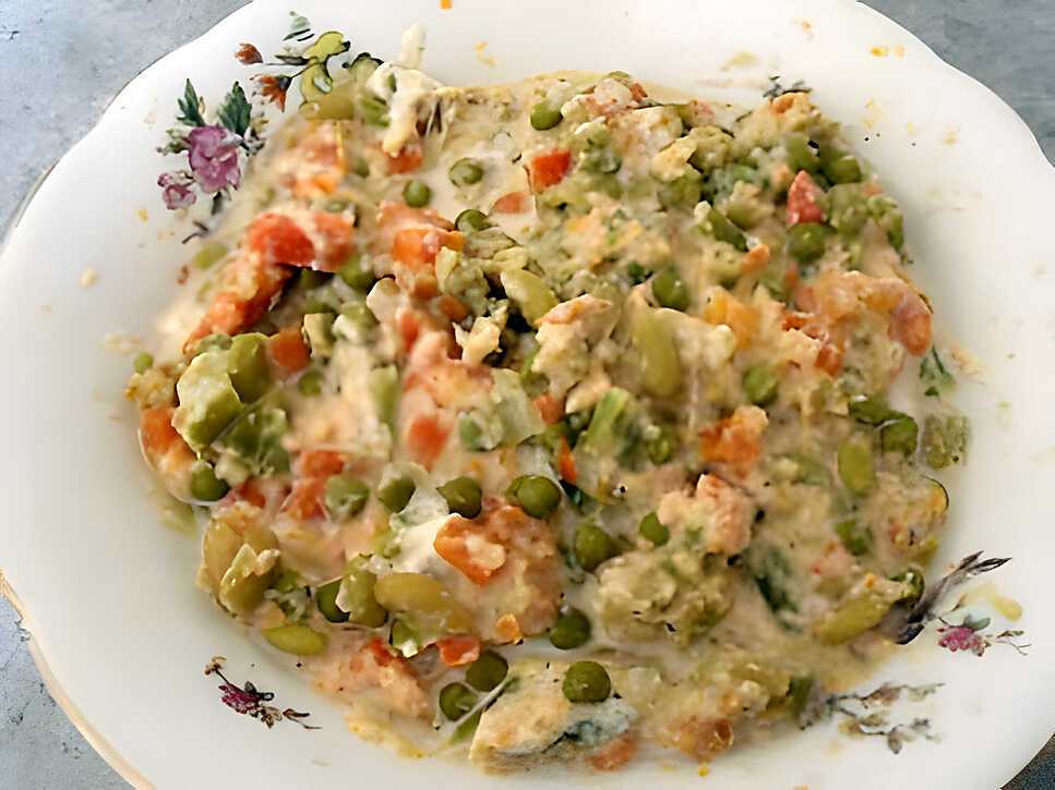 recette Salade de macédoine aux miettes de crabes