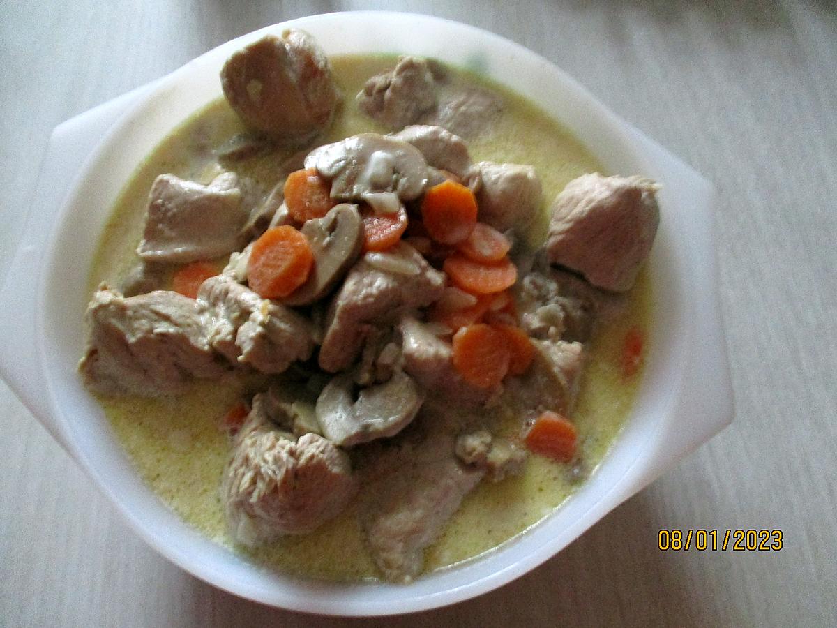 recette Blanquette de dinde