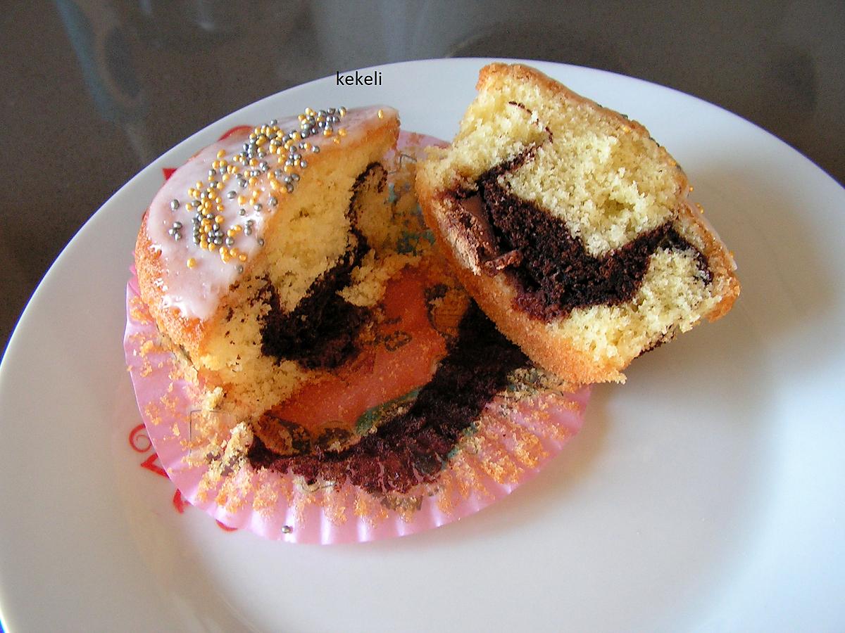 recette Muffins marbrés