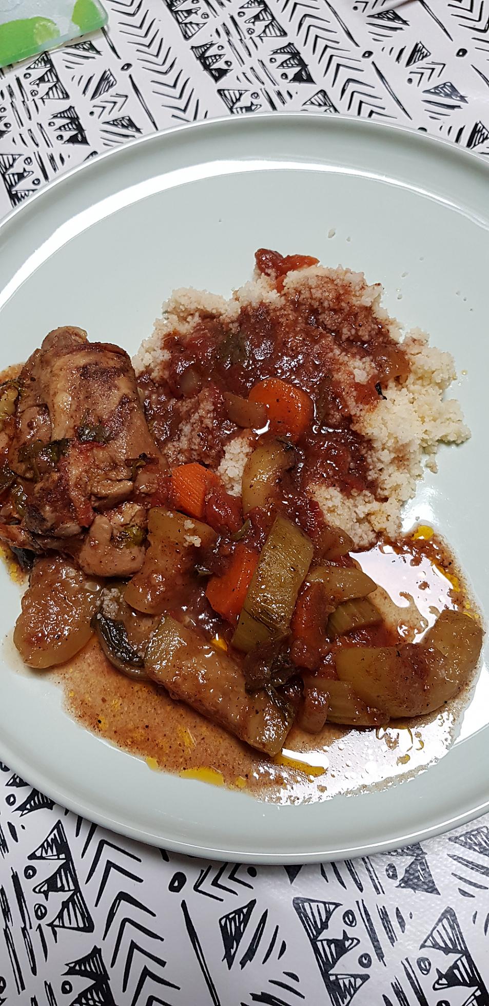 recette Poulet façon couscous