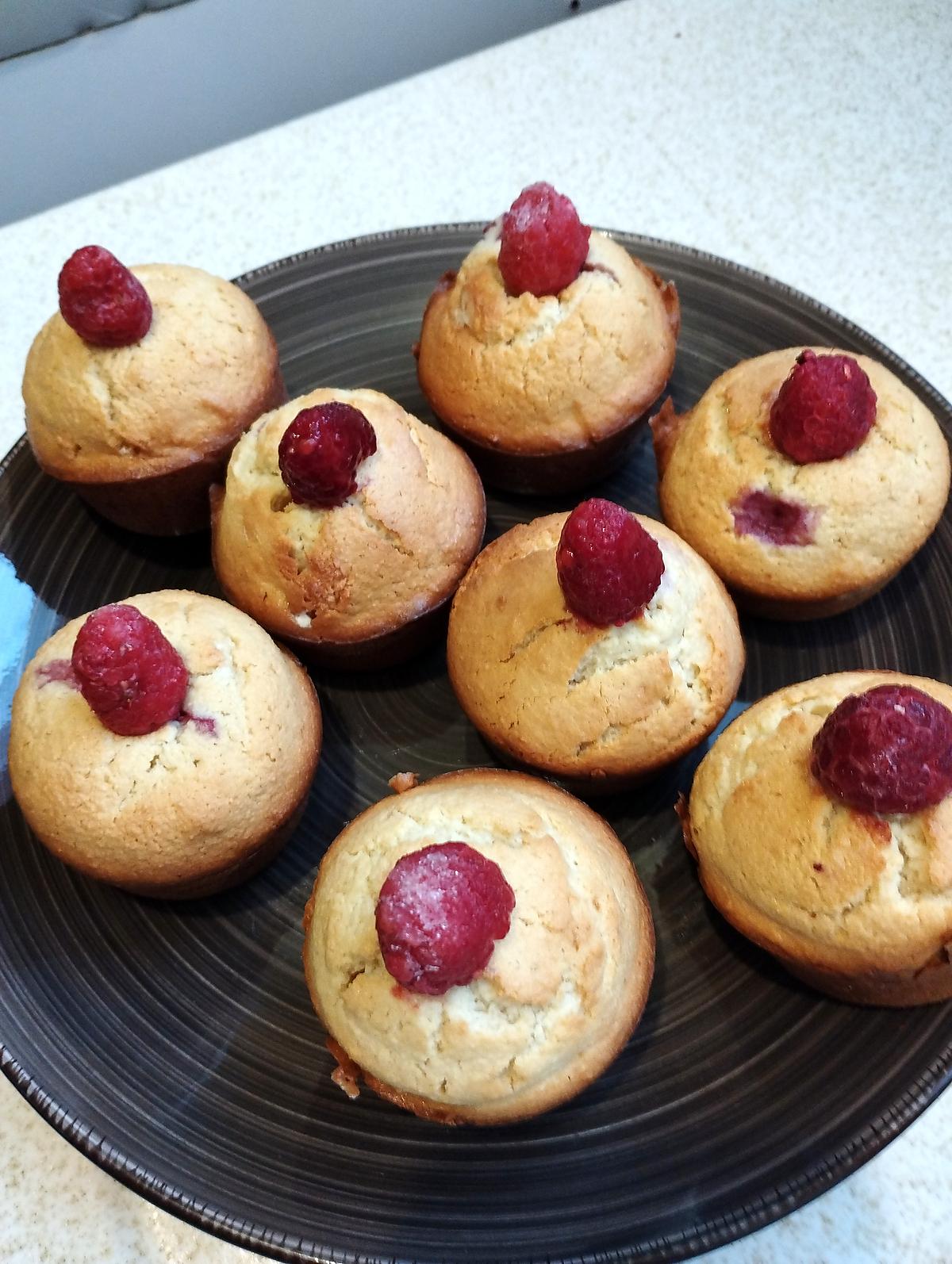 recette muffins au nougat et framboise au cake factory