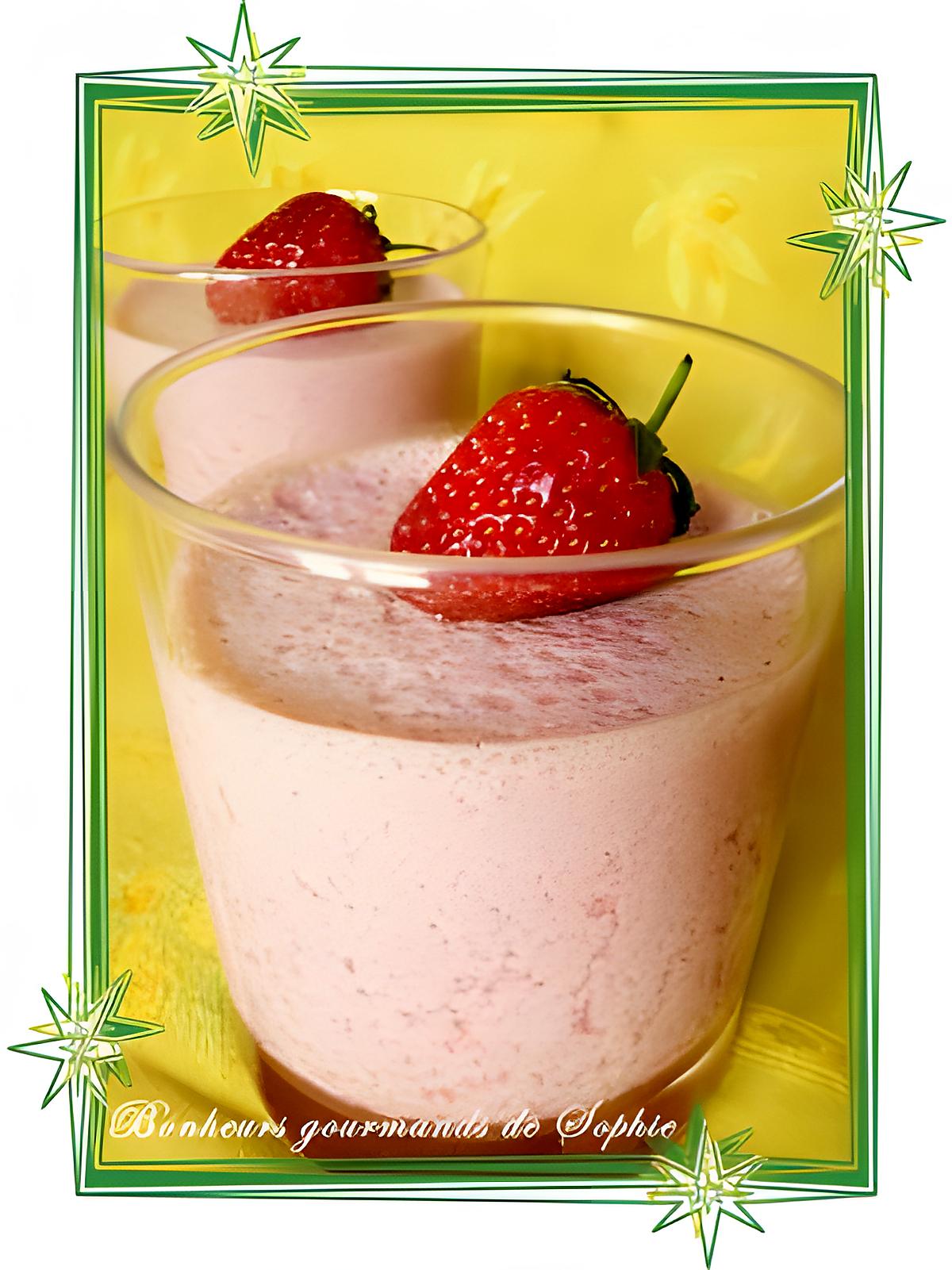 recette Panna cotta fraise-vanille