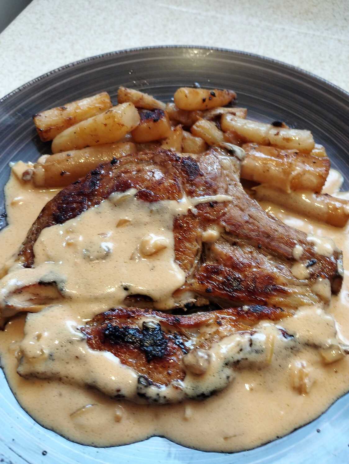 Recette de Cote de veau sauce au cidre au cookéo