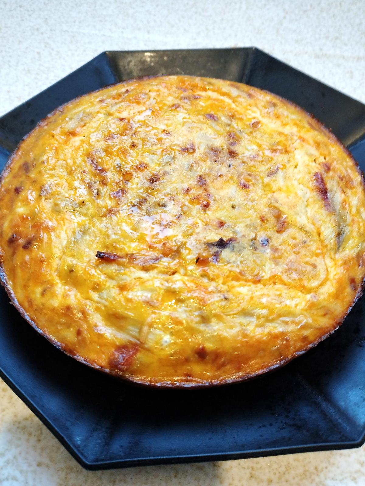 recette omelette aux endives et chorizo au four