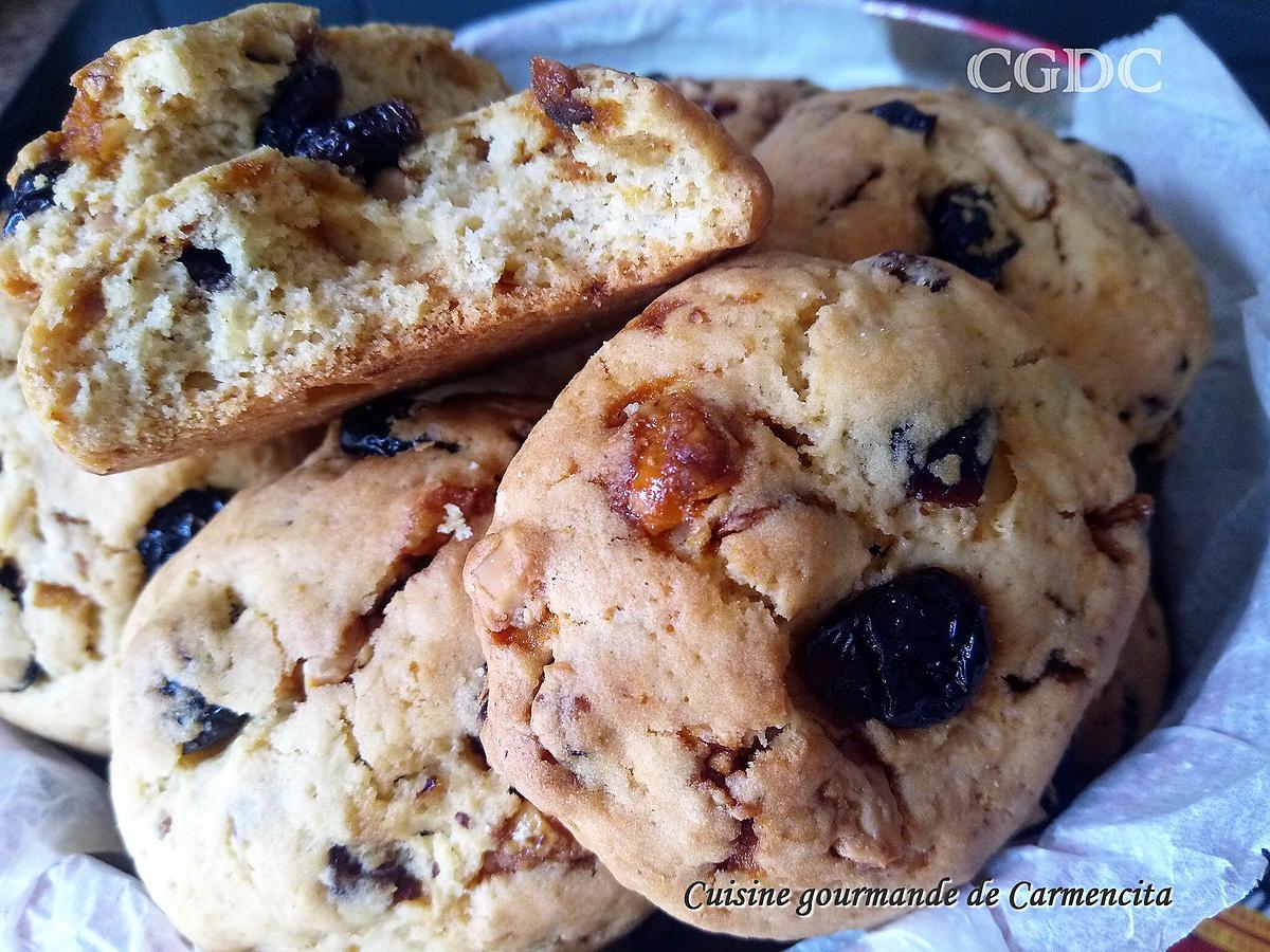 recette Cookies aux cranberries et noix de cajou caramélisées