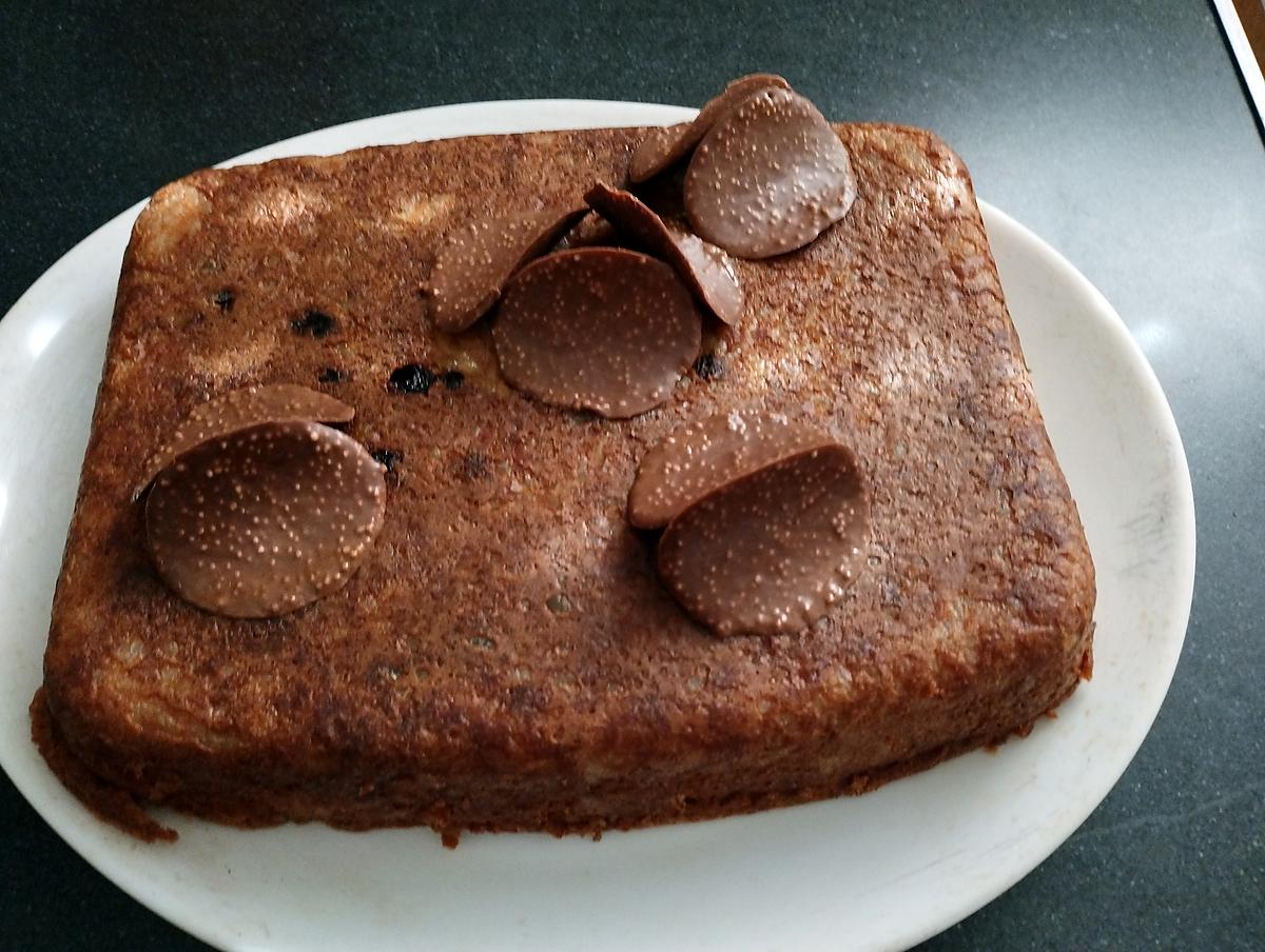 recette gateau de riz aux raisin chocolaté