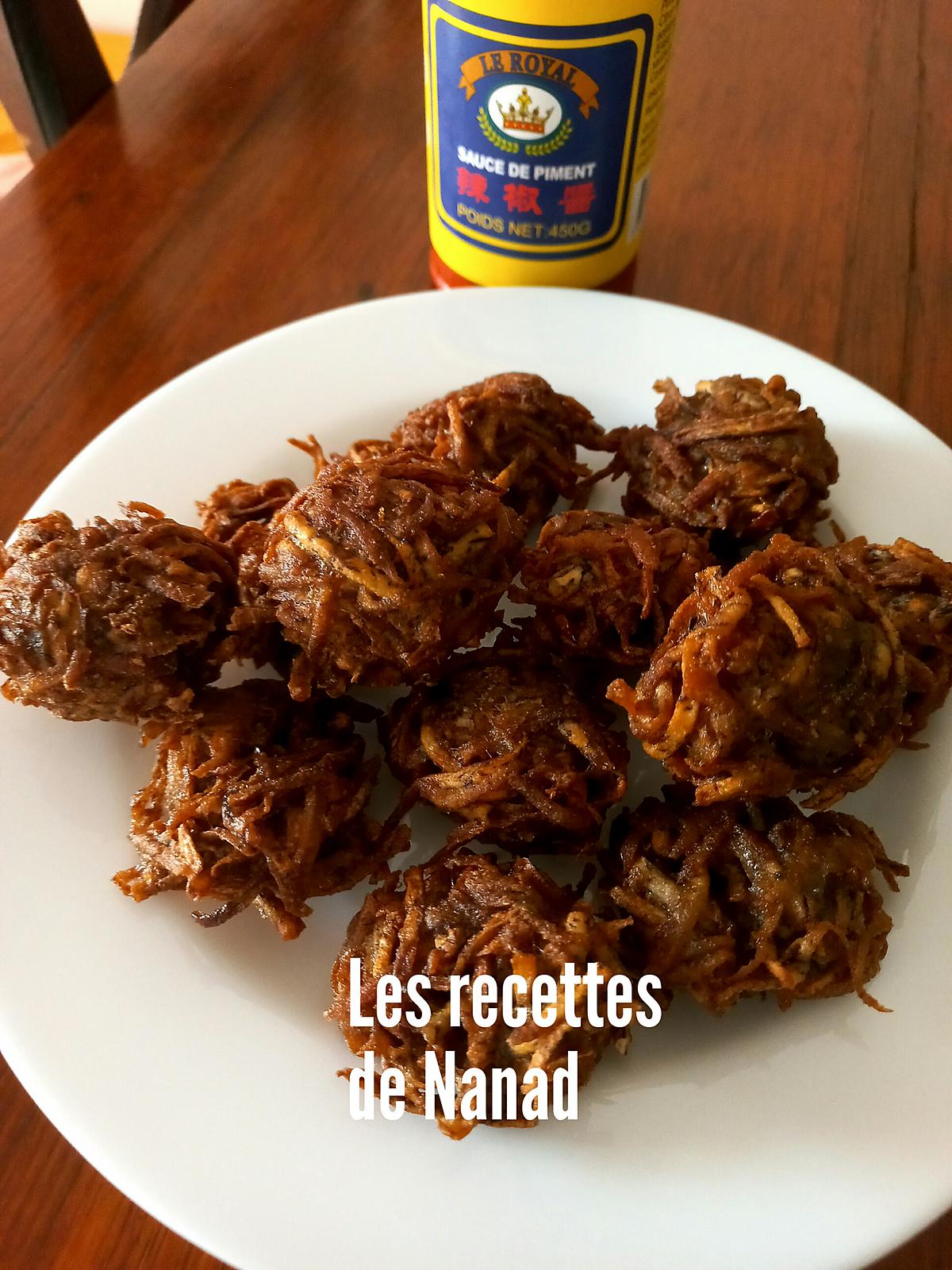 recette Gateau aoui (Boulettes croustillantes de taro)