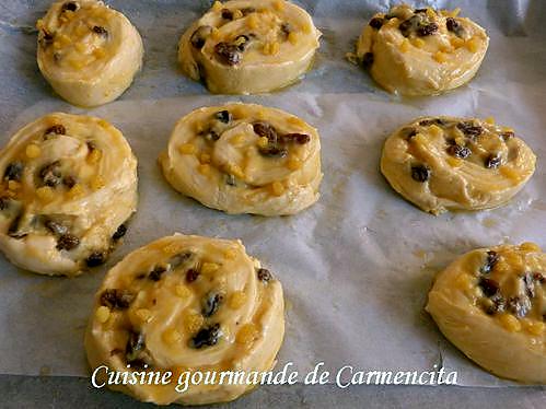 recette Petits pains aux raisins