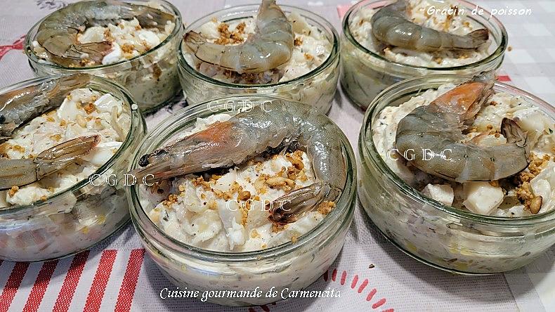 recette Petits gratins au poisson