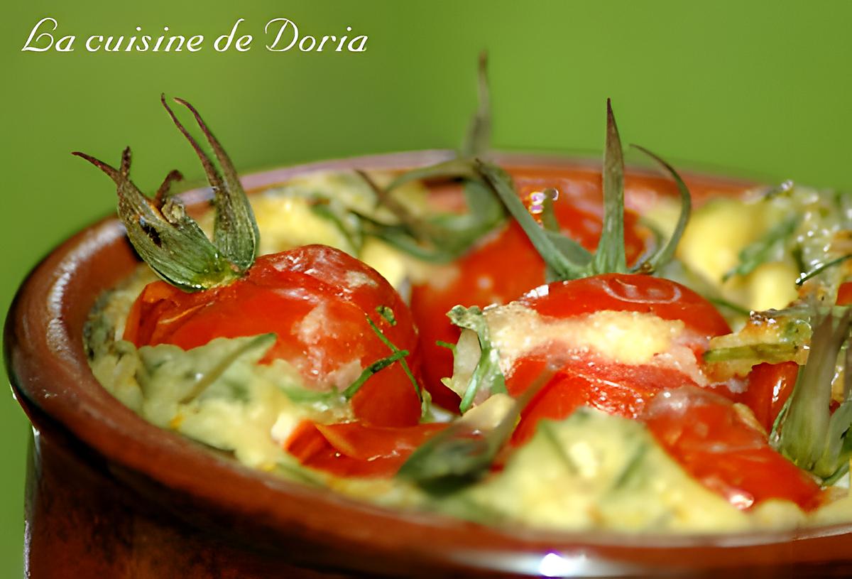 recette Clafoutis de tomates cerises et à la ciboulette