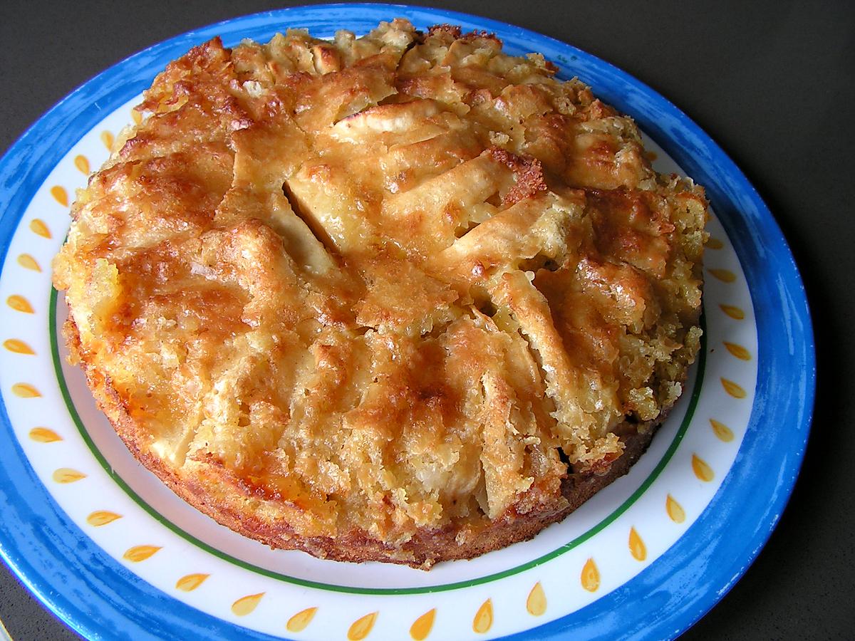 recette Gâteau aux pommes et caramel