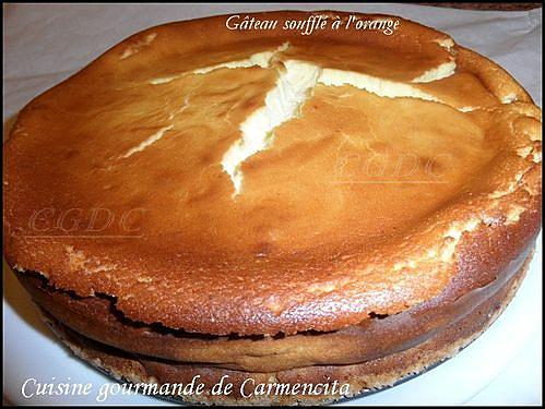 recette Gâteau soufflé à l'orange