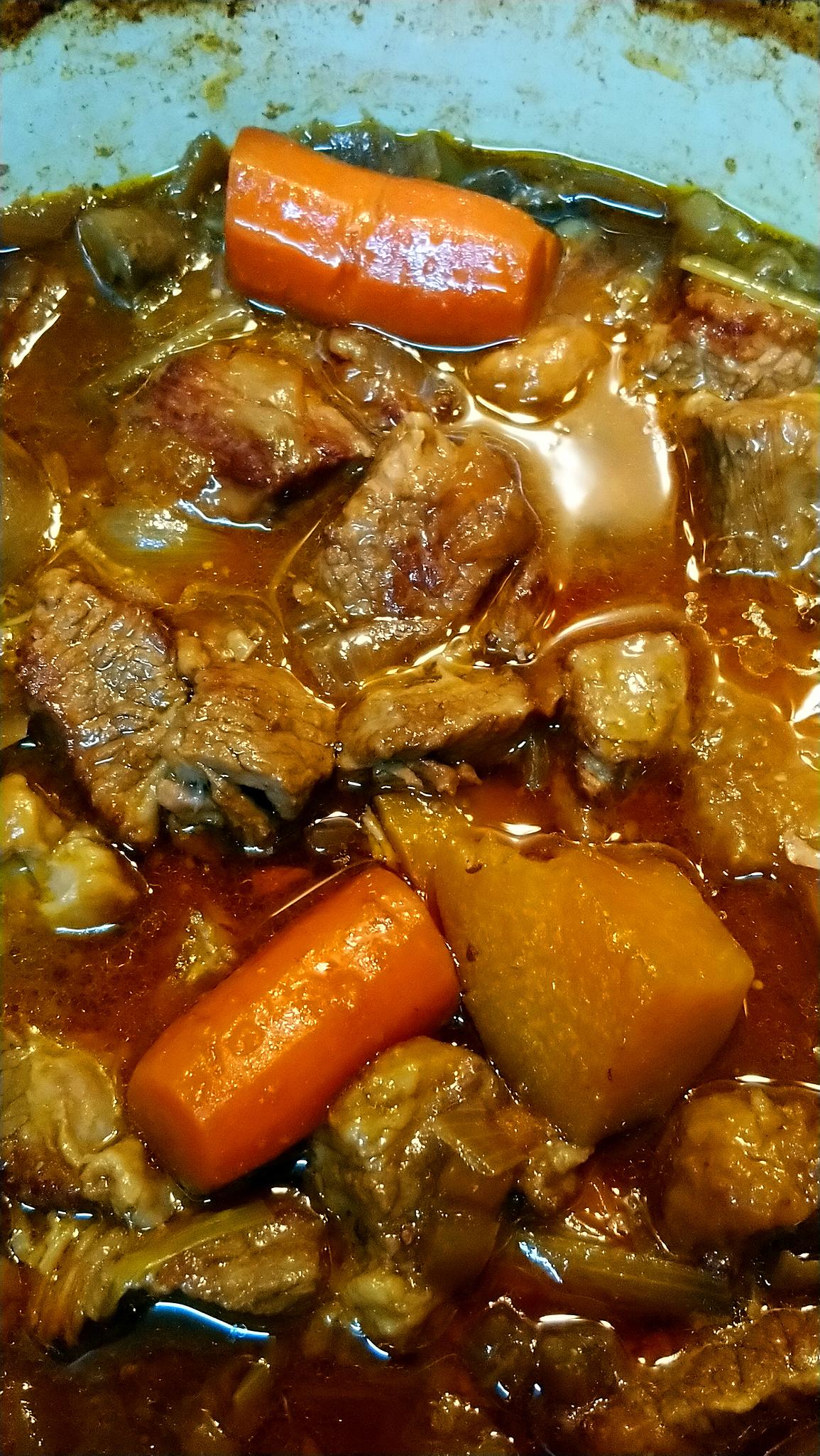 recette Beef casserole (casserole ou ragoût de boeuf)