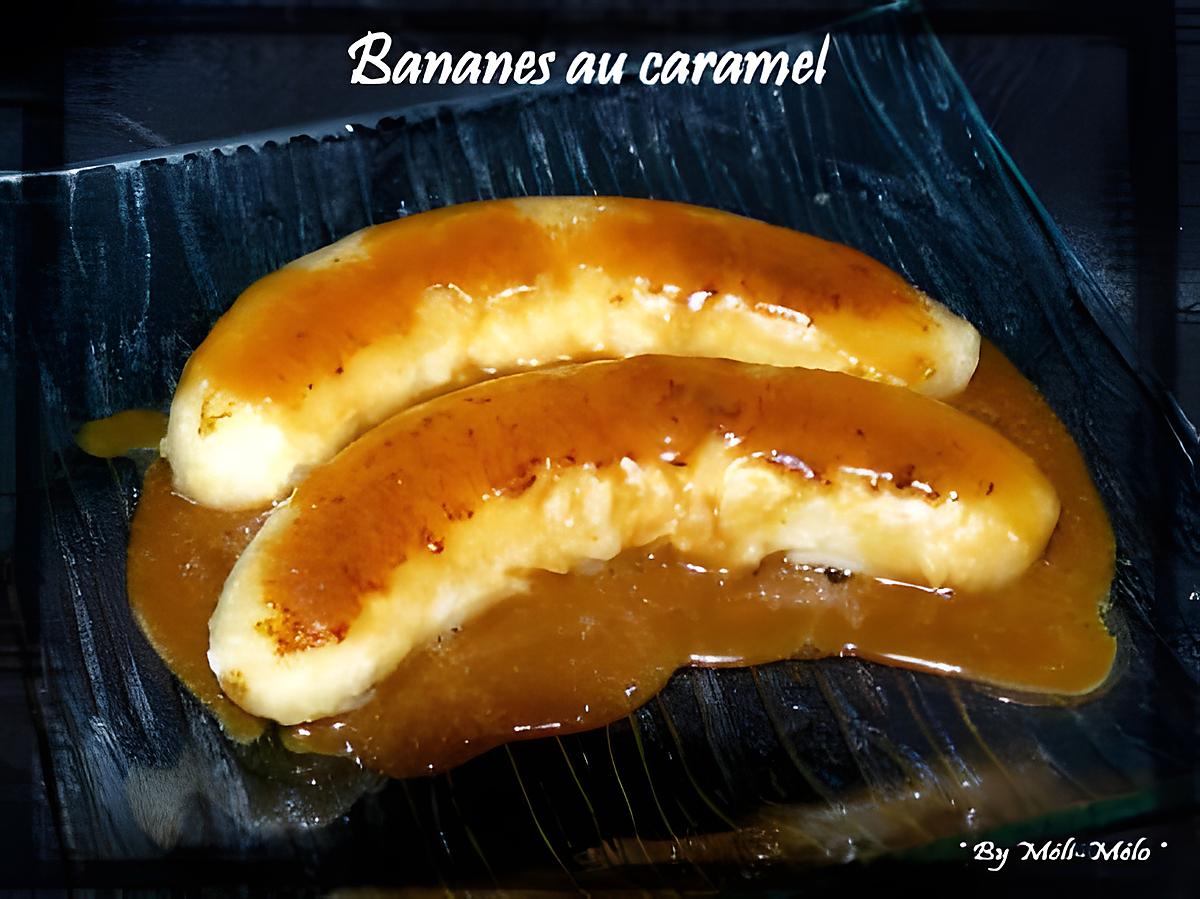 recette Bananes au caramel