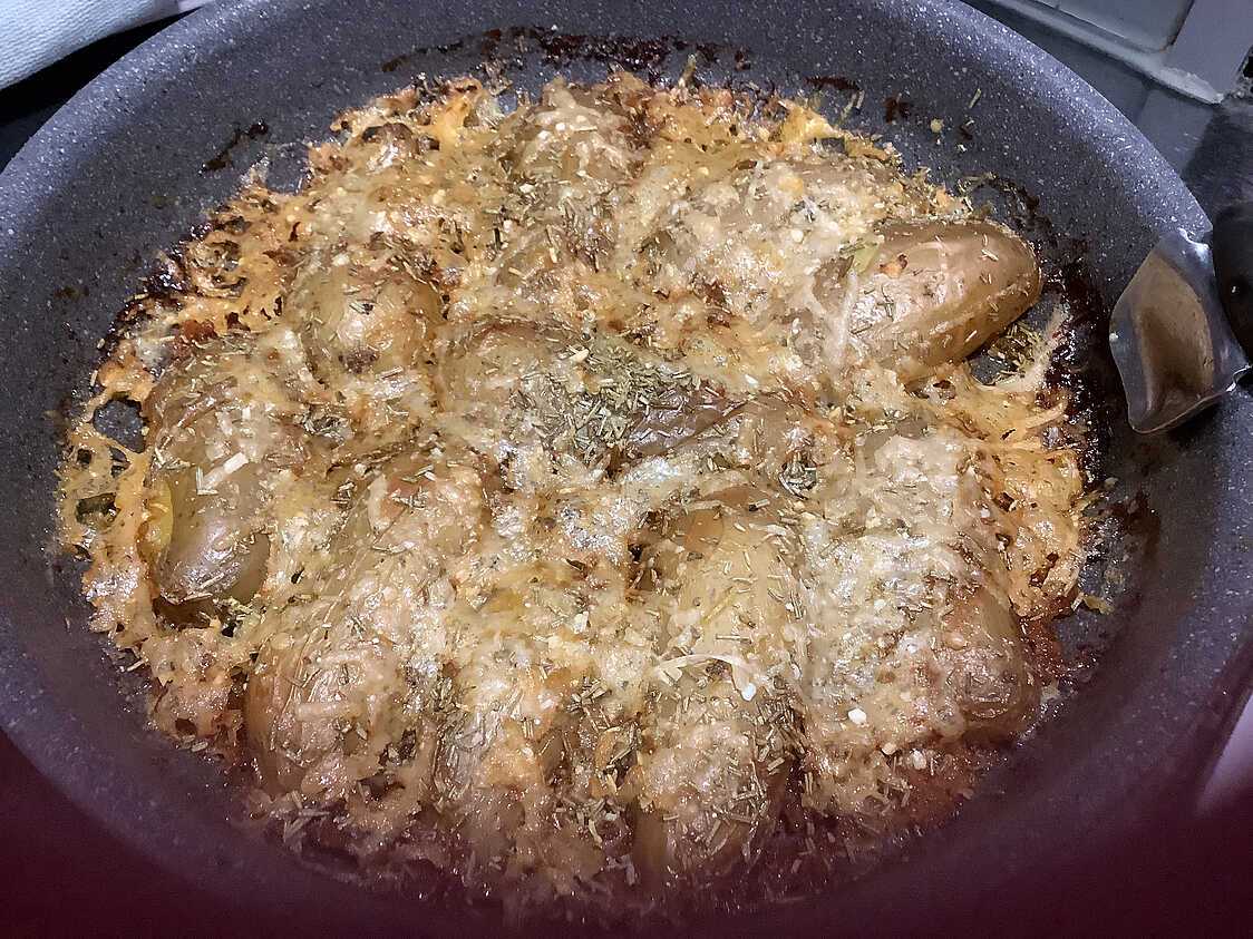 Recette de Pommes de terres paprika parmesan à la poêle et au four