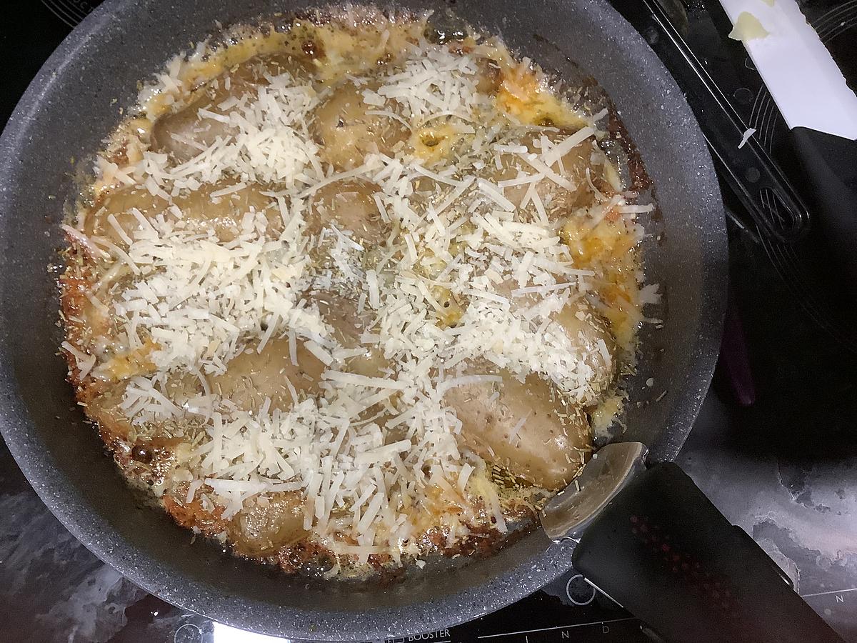 recette Pommes de terres paprika parmesan à la poêle et au four
