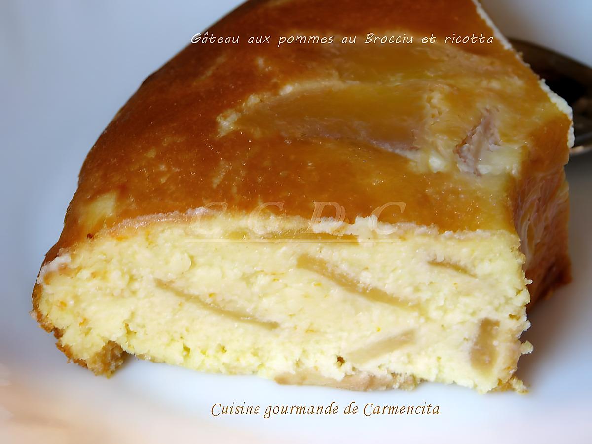 recette Gâteau aux pommes au brocciu et ricotta