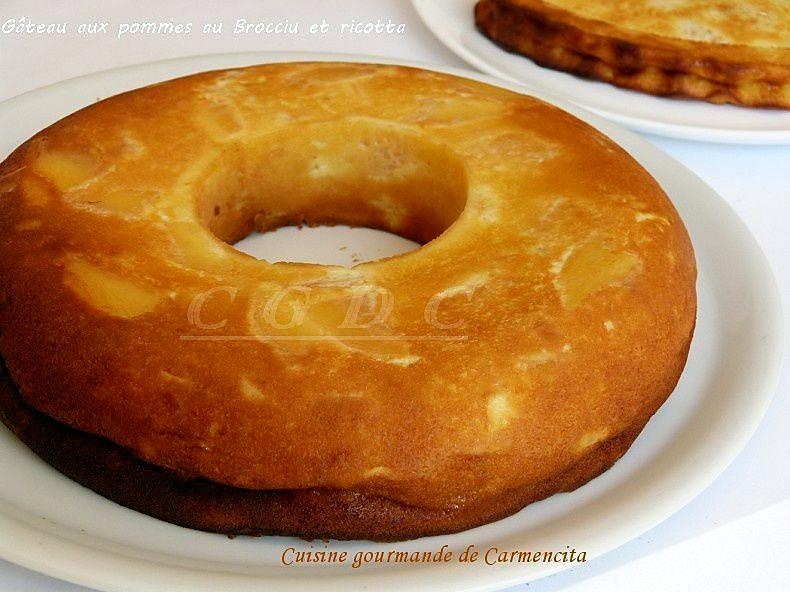 recette Gâteau aux pommes au brocciu et ricotta